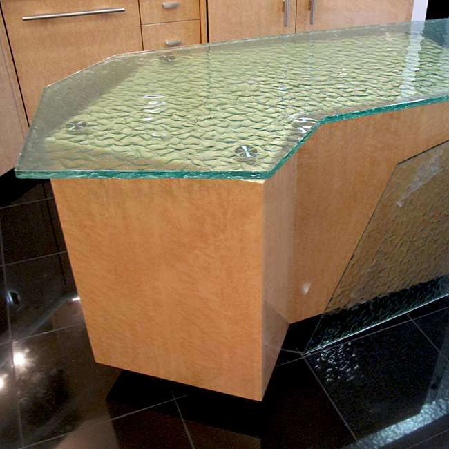 glass countertop